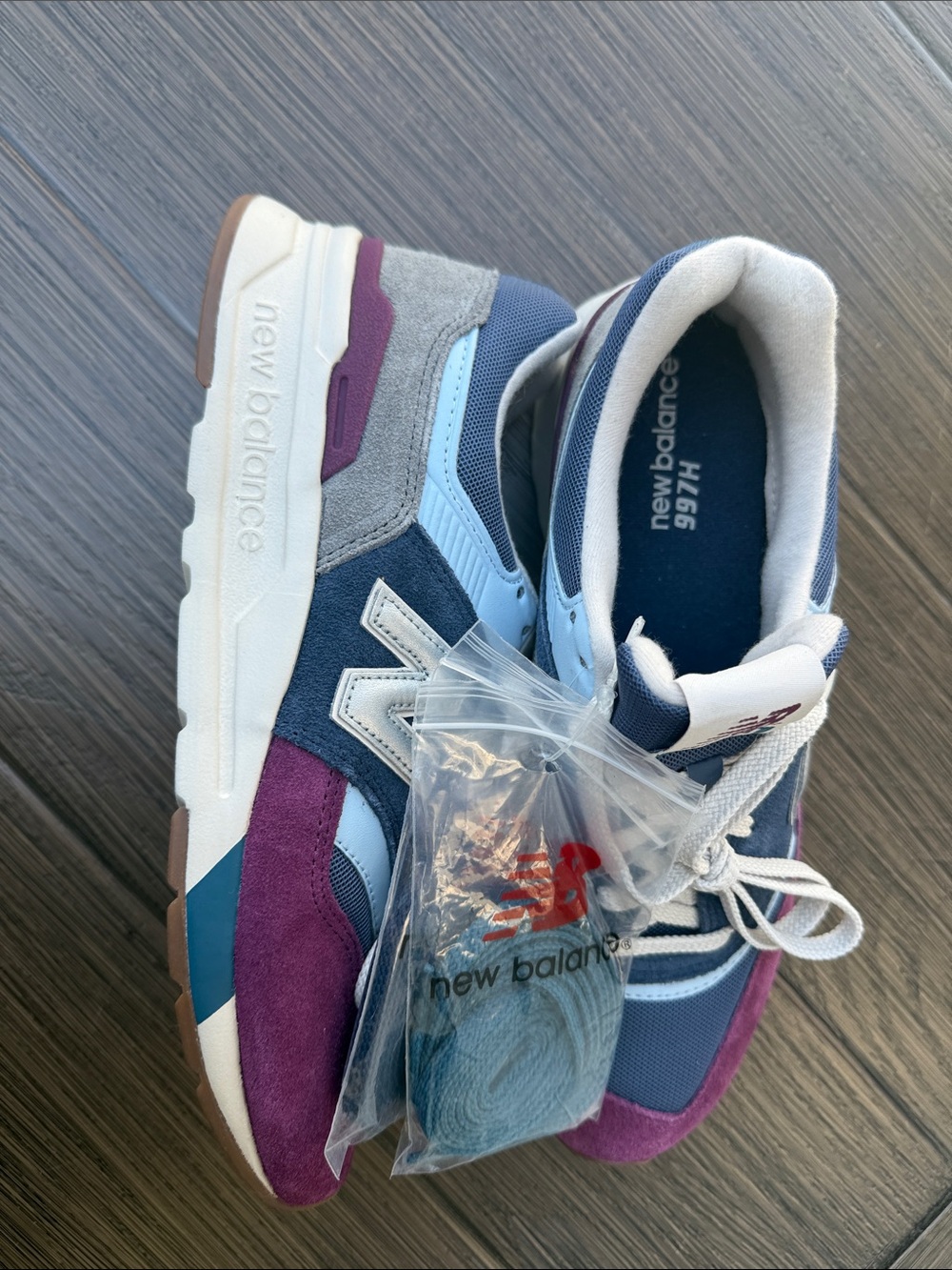 New Balance Navy, Purple & Light Blue 997H Sneakers